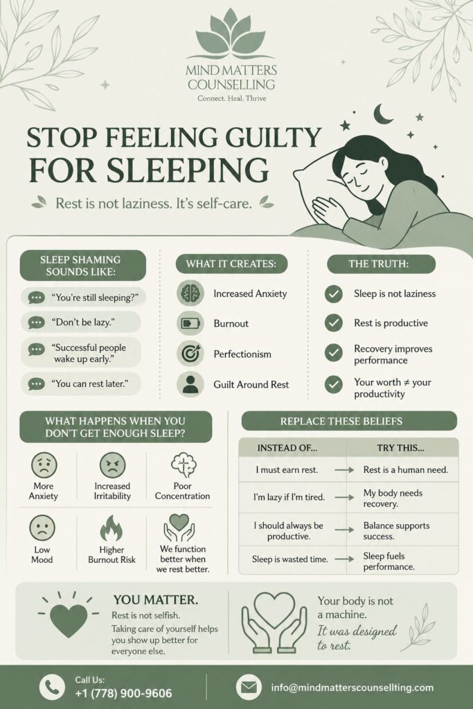 Stop feeling gulity for sleeping